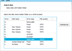 Hide Folder Ext screenshot