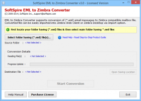 Software4Help EML to Zimbra Converter screenshot