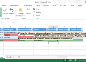 Devart Excel Add-in for Freshdesk screenshot