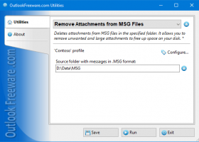 Remove Attachments from MSG Files screenshot