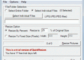 QuickResizer screenshot