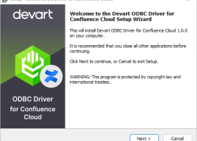 Confluence Cloud ODBC Driver by Devart screenshot