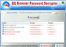Password Decryptor for QQ Browser screenshot