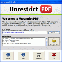 Remove Protection from PDF File screenshot