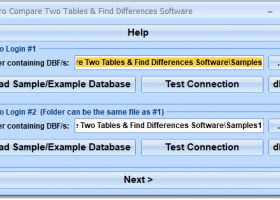 FoxPro Compare Two Tables & Find Differences Software screenshot