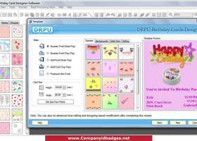 Birthday Card Designing Program screenshot