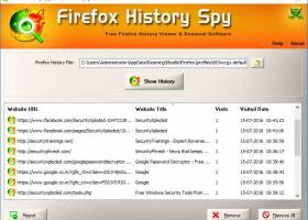 History Spy for Firefox screenshot