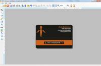 Visiting card designing screenshot