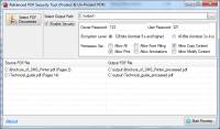 Advanced PDF Security Tool screenshot