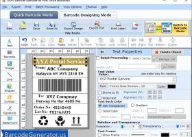 Barcode Generator for Post Office screenshot