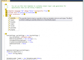 Devart T4 Editor for Visual Studio 2015 screenshot