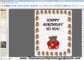 Birthday Cards Printing Software screenshot