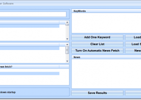 News Alerts With Search Filter Software screenshot