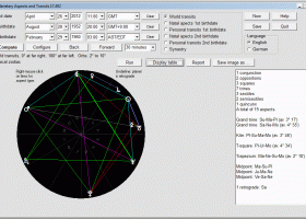 Planetary Aspects and Transits screenshot