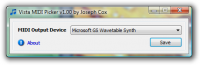 Vista Midi Picker screenshot