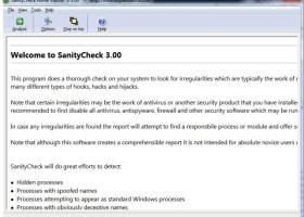 SanityCheck screenshot