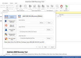 Datavare EDB Recovery Tool screenshot