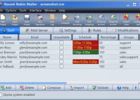 Round-Robin Mailer screenshot