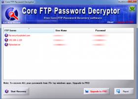 Password Decryptor for Core FTP screenshot