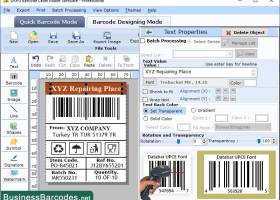 Printing Databar UPCE Barcode screenshot