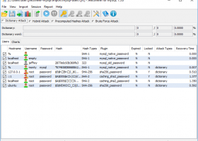 JRecoverer for MySQL Passwords screenshot