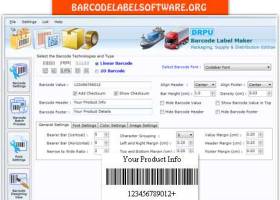 Packaging BarcodeSoftware screenshot