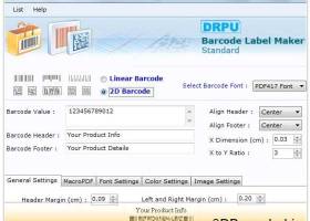 Standard 2 of 5 Barcode Generator screenshot