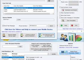 BlackBerry Group SMS Software screenshot