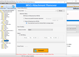 eSoftTools MSG Attachment Remover screenshot