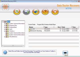NTFS Files Restore Tool screenshot