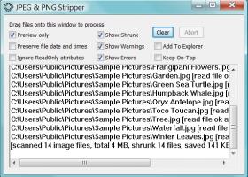 JPEG & PNG Stripper screenshot