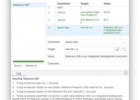 Selenium IDE screenshot