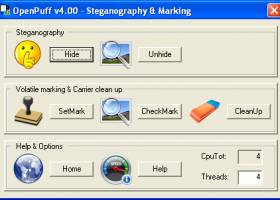 OpenPuff Steganography & Watermarking screenshot