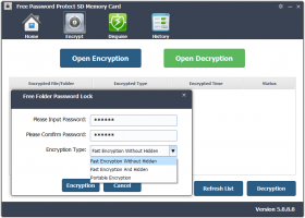 Free Password Protect SD Memory Card screenshot