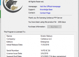 Cerberus FTP Server screenshot