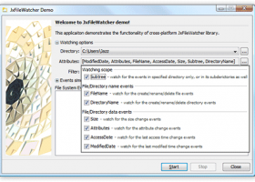 JxFileWatcher screenshot