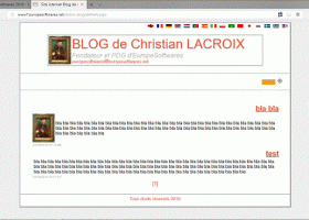 Blog screenshot