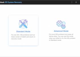 FoneGeek iOS System Recovery screenshot