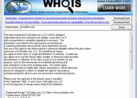 Whois screenshot