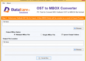 DataVare OST to MBOX Converter Expert screenshot