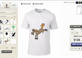 Online T-shirt Design Tool screenshot