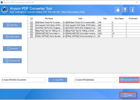 Aryson PDF Converter Tool screenshot
