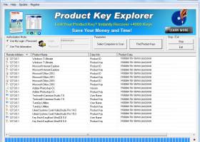Product Key Explorer screenshot