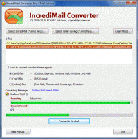 Export IncrediMail to Live Mail screenshot