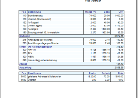Lohnabrechnung Lohn 2024 screenshot