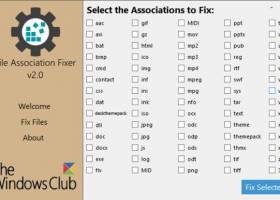 File Association Fixer screenshot