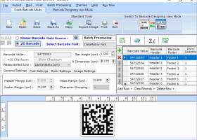 Excel Barcode Tags Designing Software screenshot