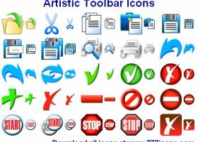 Artistic Toolbar Icons screenshot