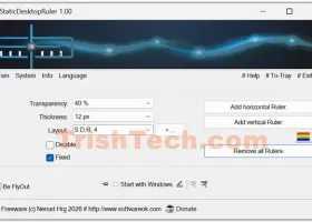 StaticDesktopRuler screenshot