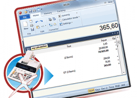 Deskcalc - Desktop adding machine screenshot
